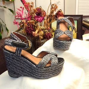 Gray Corso Como Platform Wedge 8.5